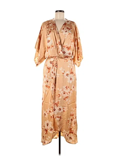 Lezat Casual Dress In Brown