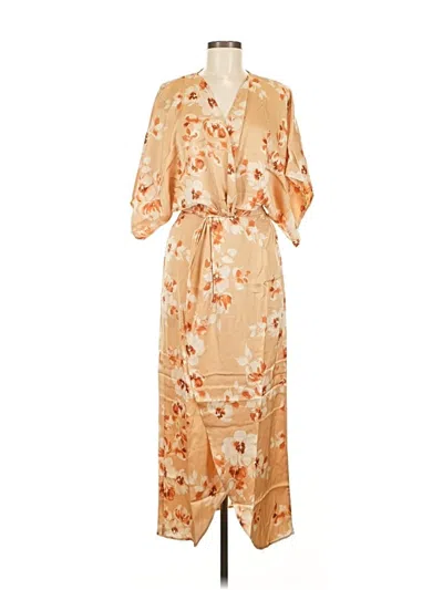 Pre-owned Lezat Casual Dress In Brown