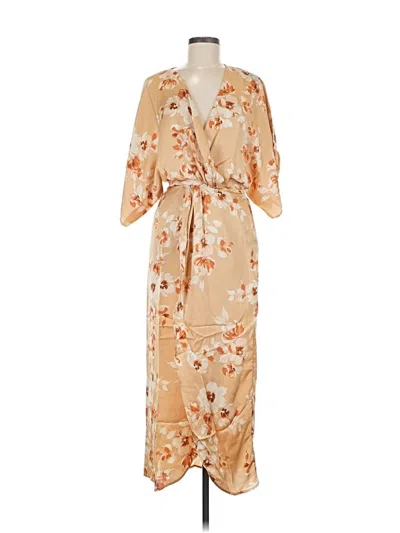 Pre-owned Lezat Casual Dress In Brown