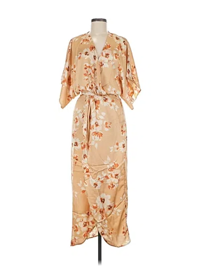 Pre-owned Lezat Casual Dress In Brown