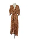 Lezat Casual Dress In Brown