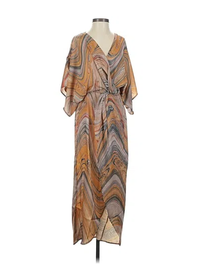 Lezat Casual Dress In Brown