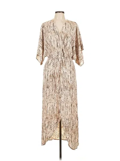 Lezat Casual Dress In Brown