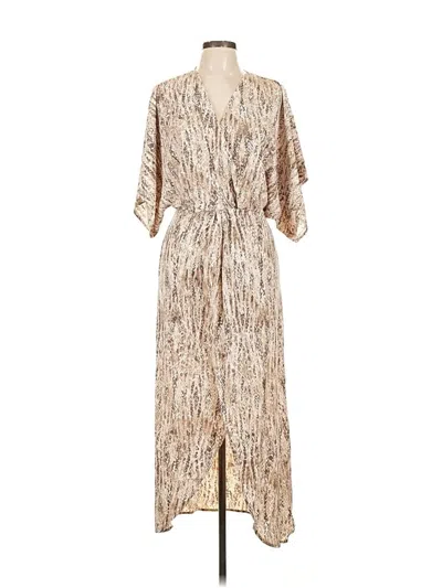 Lezat Casual Dress In Brown