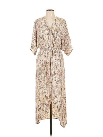 Pre-owned Lezat Casual Dress In Brown