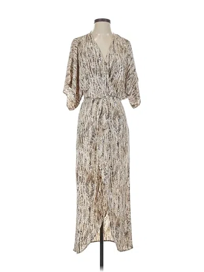 Lezat Casual Dress In Brown