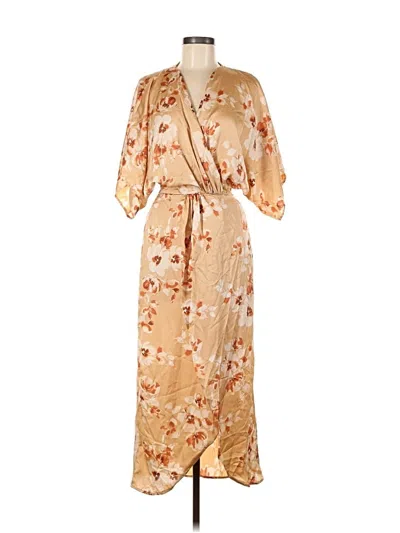 Pre-owned Lezat Casual Dress In Brown