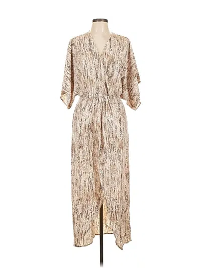 Lezat Casual Dress In Brown