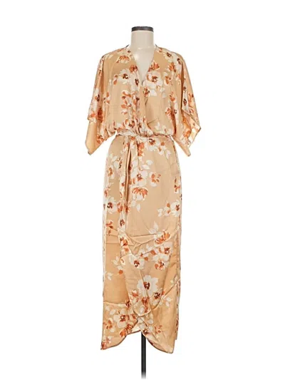 Pre-owned Lezat Casual Dress In Brown