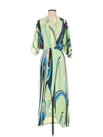 Pre-owned Lezat Casual Dress In Green