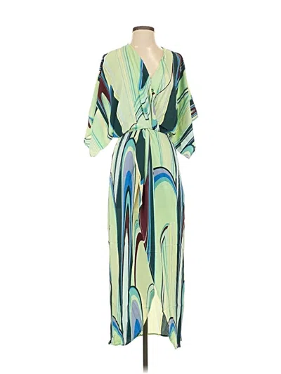 Pre-owned Lezat Casual Dress In Green