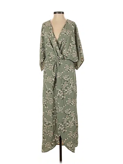 Pre-owned Lezat Casual Dress In Green