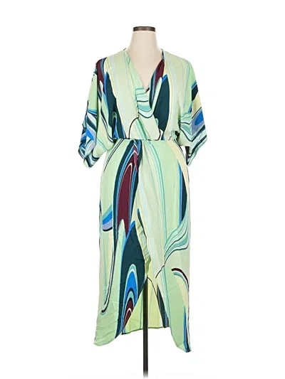 Pre-owned Lezat Casual Dress In Green