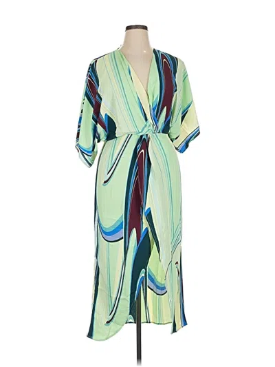 Pre-owned Lezat Casual Dress In Green