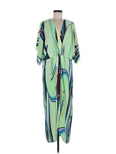 Pre-owned Lezat Casual Dress In Green