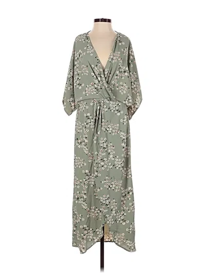 Pre-owned Lezat Casual Dress In Green