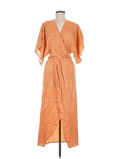Pre-owned Lezat Casual Dress In Orange