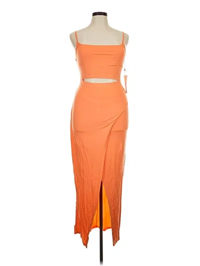 Pre-owned Lezat Casual Dress In Orange