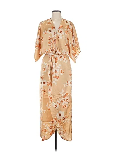 Lezat Casual Dress In Tan