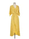 Lezat Casual Dress In Yellow