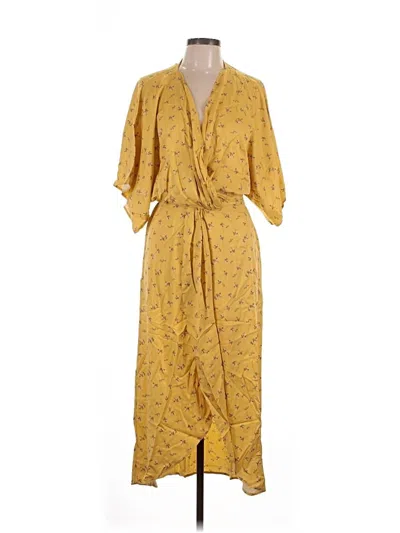 Pre-owned Lezat Casual Dress In Yellow