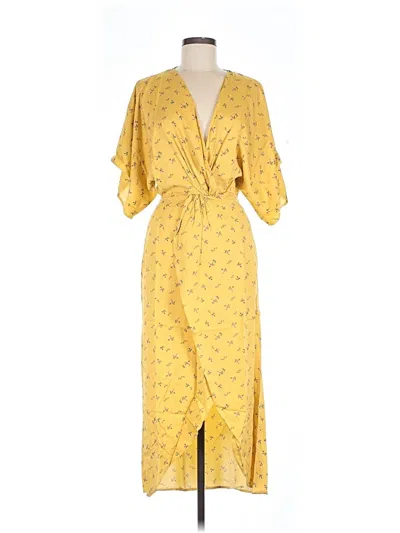 Pre-owned Lezat Casual Dress In Yellow