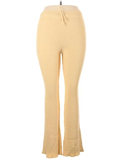 Lezat Casual Pants In Gold