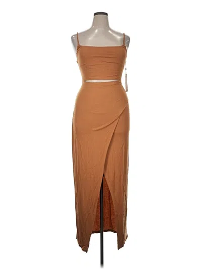 Pre-owned Lezat Cocktail Dress In Brown