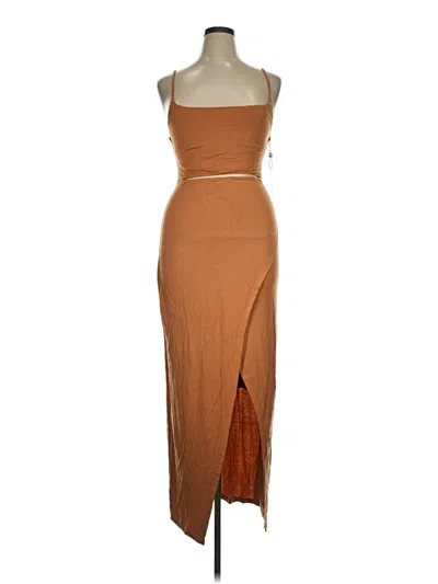 Pre-owned Lezat Cocktail Dress In Brown