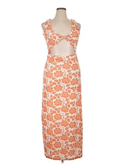 Pre-owned Lezat Cocktail Dress In Orange