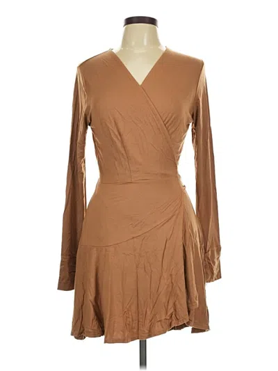 Pre-owned Lezat Cocktail Dress In Tan