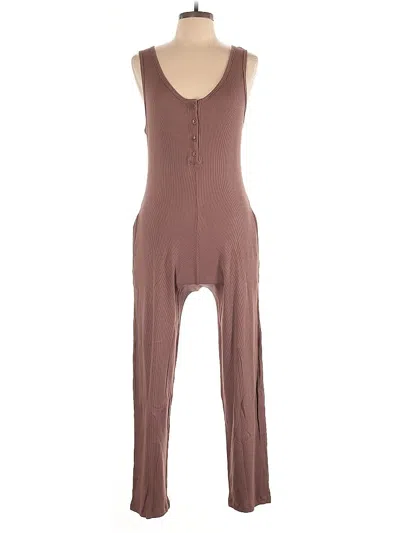 Pre-owned Lezat Jumpsuit In Brown