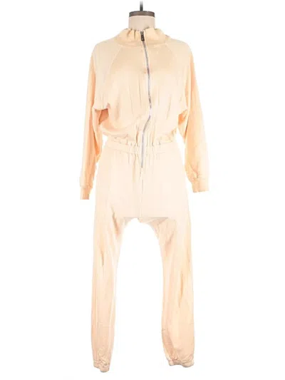 Pre-owned Lezat Jumpsuit In Tan