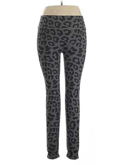 Pre-owned Lezat Leggings In Gray