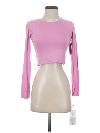 Pre-owned Lezat Long Sleeve T-shirt In Pink