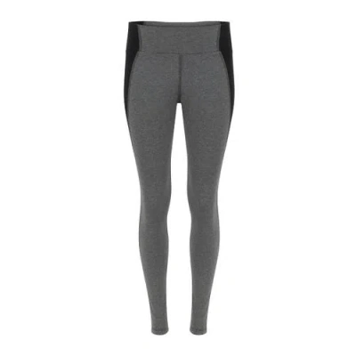 Lezat Neda Colorblock Organic Cotton High Waisted Legging In Gray