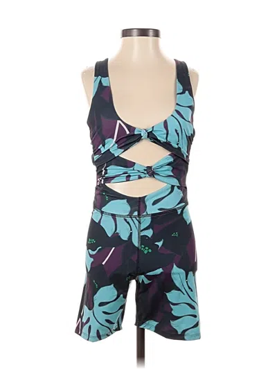 Pre-owned Lezat Romper In Teal