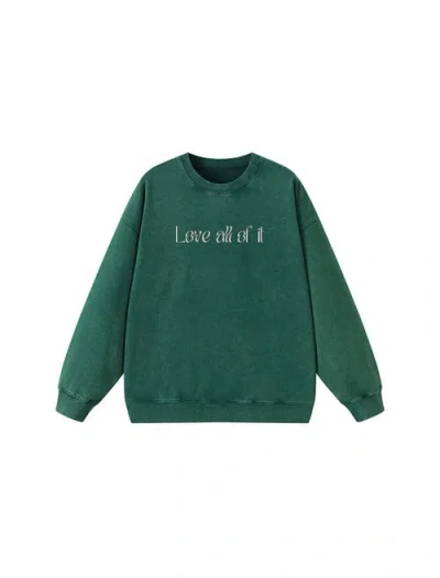 Lezat Sammie Cotton Sweatshirt In Green