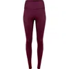 Lezat Sara Organic Cotton Legging In Burgundy