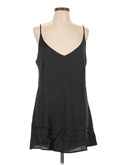 Lezat Sleeveless Top Black Halter Neckline Tops
