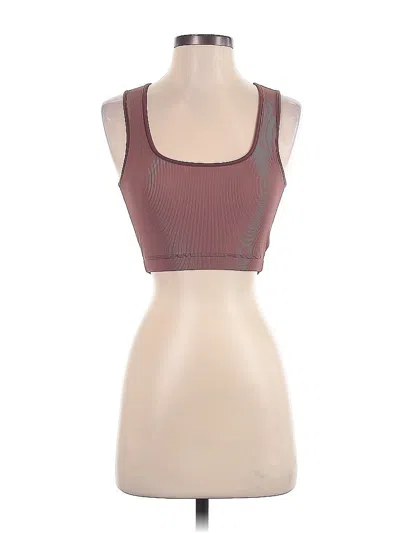 Pre-owned Lezat Sleeveless Top Burgundy Sweetheart Neckline Tops