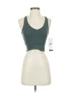 Lezat Sleeveless Top Green Halter Neckline Tops In Green