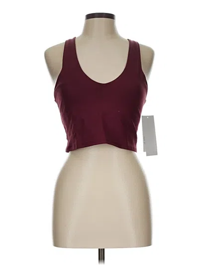 Pre-owned Lezat Sports Bra In Burgundy