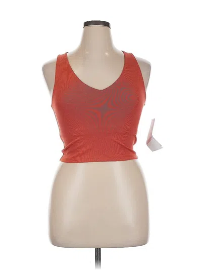 LEZAT TANK TOP ORANGE HALTER NECKLINE TOPS