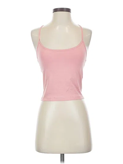 Pre-owned Lezat Tank Top Pink Halter Neckline Tops