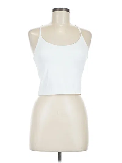 Pre-owned Lezat Tank Top White Halter Neckline Tops