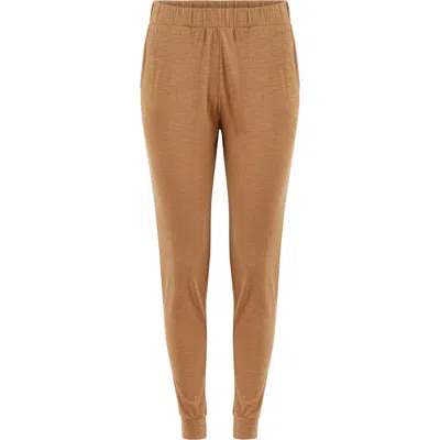 Lezat Tegan Organic Cotton Jogger Pant In Brown