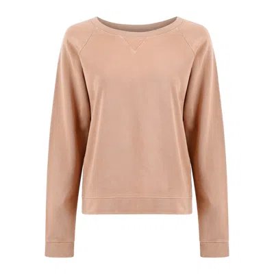 Lezat Melody Everyday Natural Pullover Sweatshirt In Brown