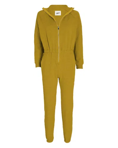 Lezat Women's Gold / Yellow / Orange Restore Soft Terry Jumpsuit In Harvest Gold In Gold/yellow/orange