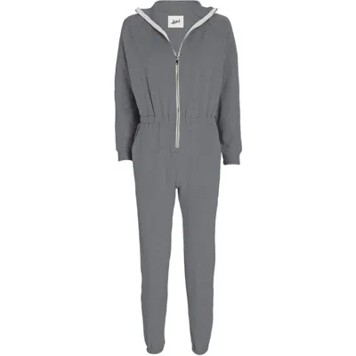Lezat Women's Grey Restore Soft Terry Jumpsuit - Ultimate Gray
